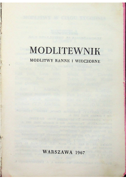 Modlitewnik Modlitwy