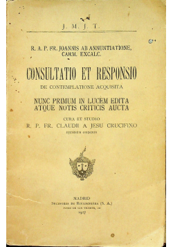 Consultatio et Responsio 1927 r.