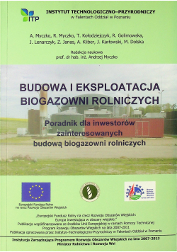 Budowa i eksploatacja biogazowni rolniczych