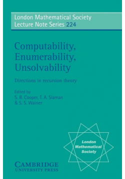 Computability, Enumerability, Unsolvability