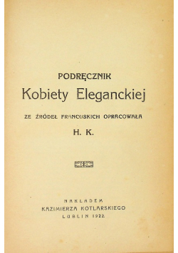 Podręcznik Kobiety Eleganckiej