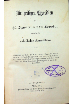 Die Heiligen Crerritien 1883 r.