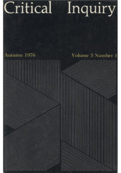 Critical Inquiry. Volume 3 Number 1