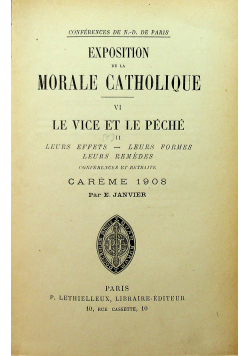 Exposition de la Morale catholique 1908 r