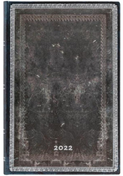 Kalendarz książkowy mini 2022 12M Midnight Steel
