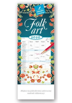 Kalendarz 2020 Notatnikowy Folk art WN4