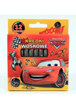 Kredki woskowe 12 kolorów Cars