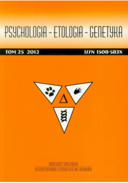 Psychologia Etologia Genetyka t.25