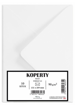 Koperty A5 białe 10szt