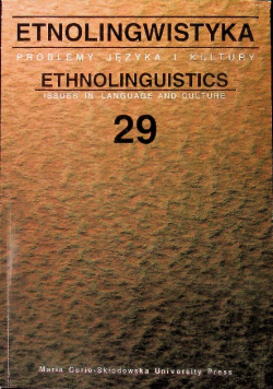 Etnolingwistyka Tom 29