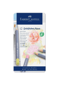 Kredki akwarelowe Goldfaber Aqua Pastel 12 kolorów