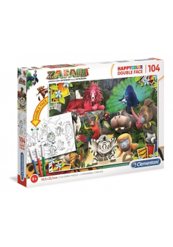 Puzzle 104 HappyColor Double Face Zafari