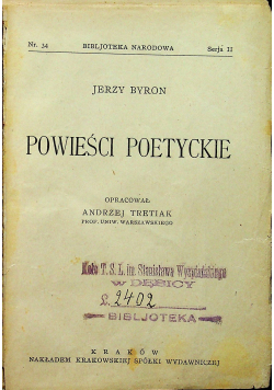 Powieści poetyckie 1924 r.
