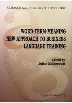 Word Term Meaning new apporoach to business language training