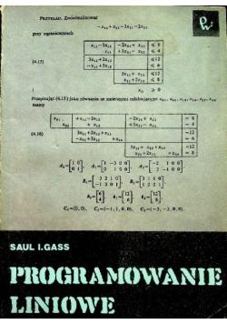 Programowanie liniowe