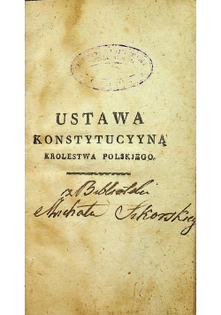 Ustawa konstytucyyna Królestwa Polskjego 1815 r.