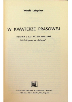 W kwaterze prasowej