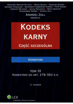 Kodeks karny komentarz t.3