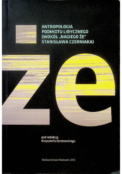 Antropologia podmiotu lirycznego