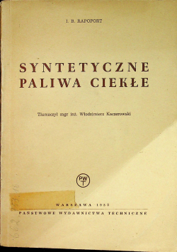 Syntetyczne paliwa ciekłe