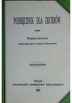 Podręcznik dla zecerów reprint z 1892 r