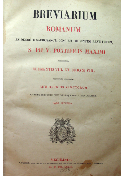 Bernardinum Romanum 1858 r