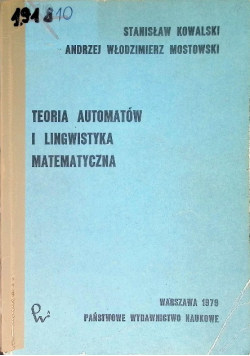 Teoria automatów i lingwistyka matematyczna