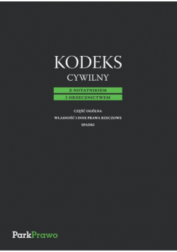 Kodeks Cywilny z notatnikiem i orzecznictwem.