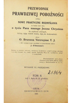 Przewodnik Prawdziwej Pobożności Tom II 1905 r.