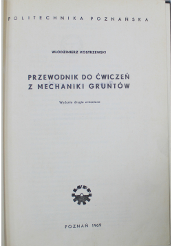 Przewodnik do ćwiczeń z mechaniki gruntów