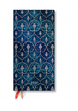 Kalendarz książkowy slim 2021 12M Blue Velvet