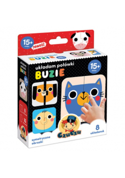 Puzzle 16 Układanka duże maxi układam połówki buzie buźki
