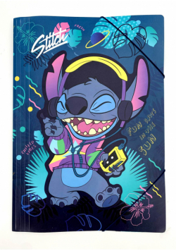 Teczka A3 PP Disney Blue Stitch z gumką