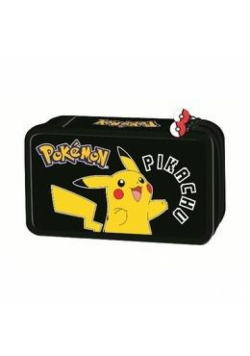 Piórnik podwójny z wyposażeniem Pokemon