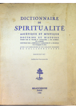 Dictionnaire de spiritualite