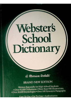 Websters School Dictionary