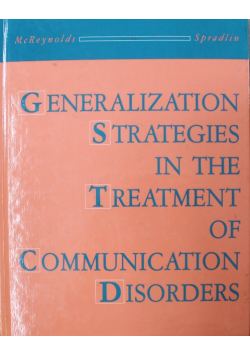 Generalization strategies in the treatment of communication disorders