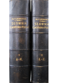 Słownik łacińsko - polski Tom I do II 1905 r.