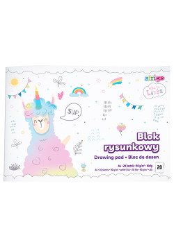 Blok rysunkowy A4 Strigo by lenka  20 kartek 90g biały 10 sztuk