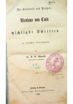 Nicolaus von Cula 1862 r