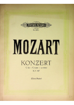 W.A Mozart, konzert a dur fur klavier und orchester