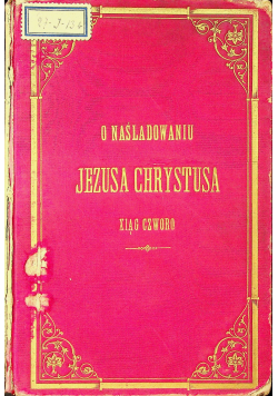 O naśladowaniu Jezusa Chrystusa 1854 r