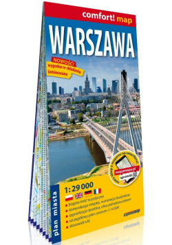 Comfort! map Warszawa 1:29 000 plan miasta w.2020