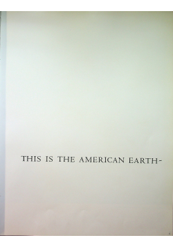 This is the American Earth