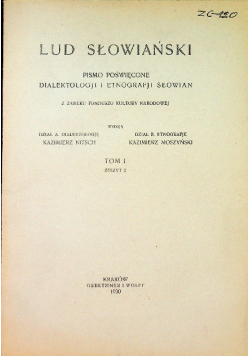 Lud słowiański Tom 1 1930 r.