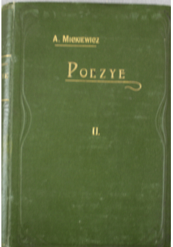 Mickiewicz Poezye Tom II 1899 r.