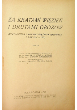 Za kratami więzień i drutami obozów Tom II 1928 r.