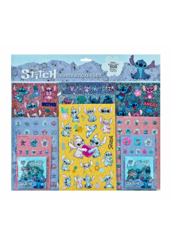 Naklejki Stitch duży zestaw STLI0034