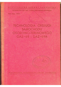 Technologia Obsługi samochodu osobowo - terenowego GAZ-69 i GAZ-69A