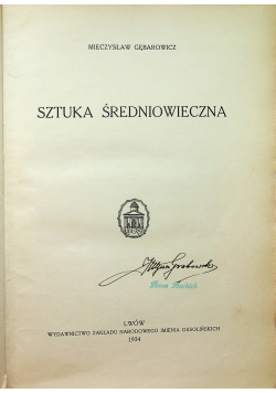 Historja sztuki Tom II Sztuka średniowieczna 1934 r